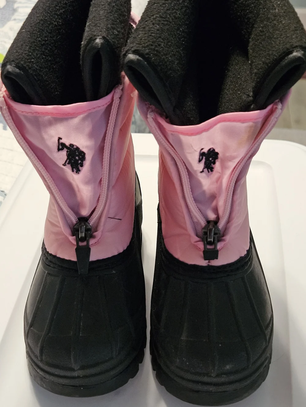 Polo by Ralph Lauren Pink and Black Kids' Rain & Snow Boots